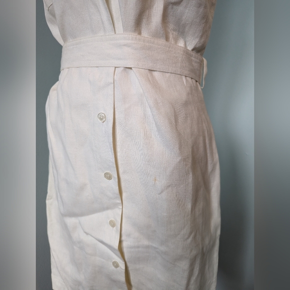 Brooks Brothers 346 Belted Linen Dress - Picture 3 of 10